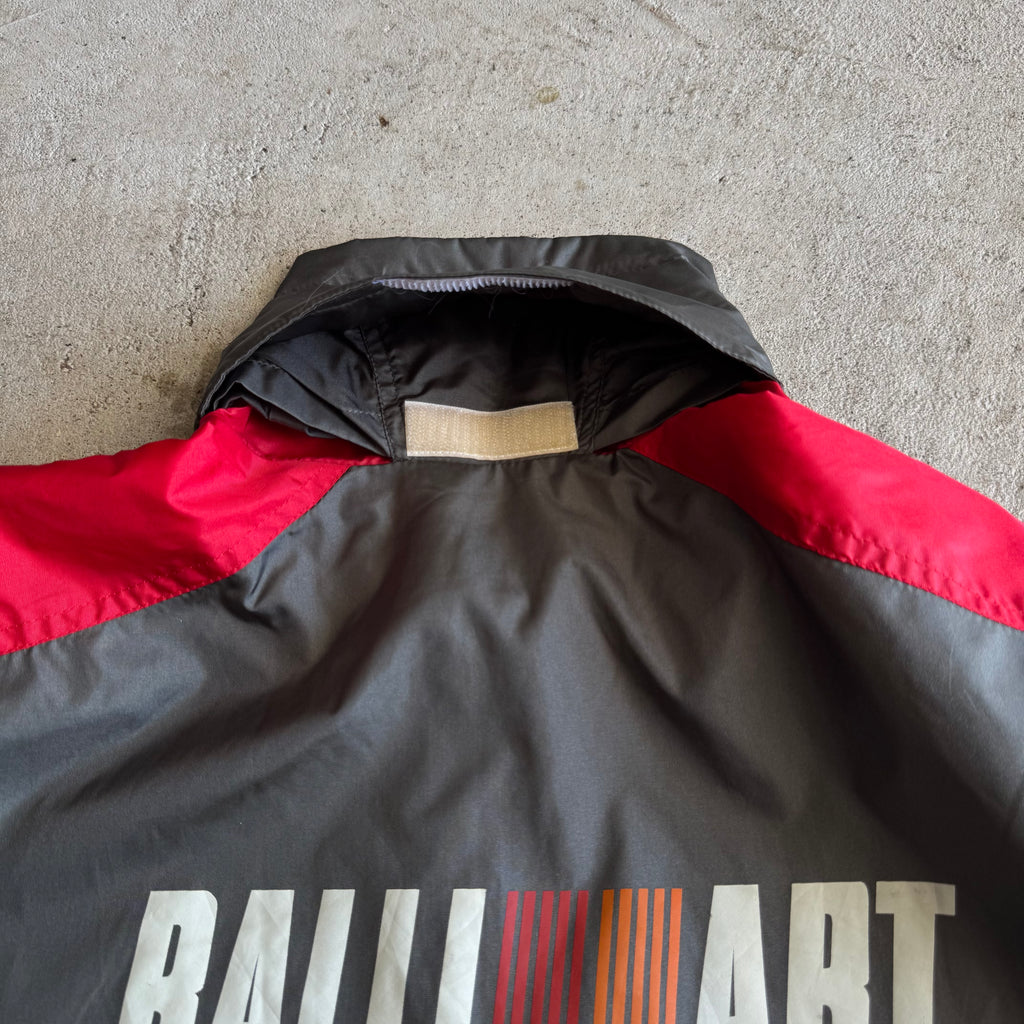 90s Mitsubishi Ralliart Rally Racing Grey Red Jacket (L)