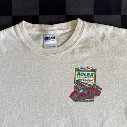 2013 Rolex Sports Car Series Schedule White T Shirt Medium