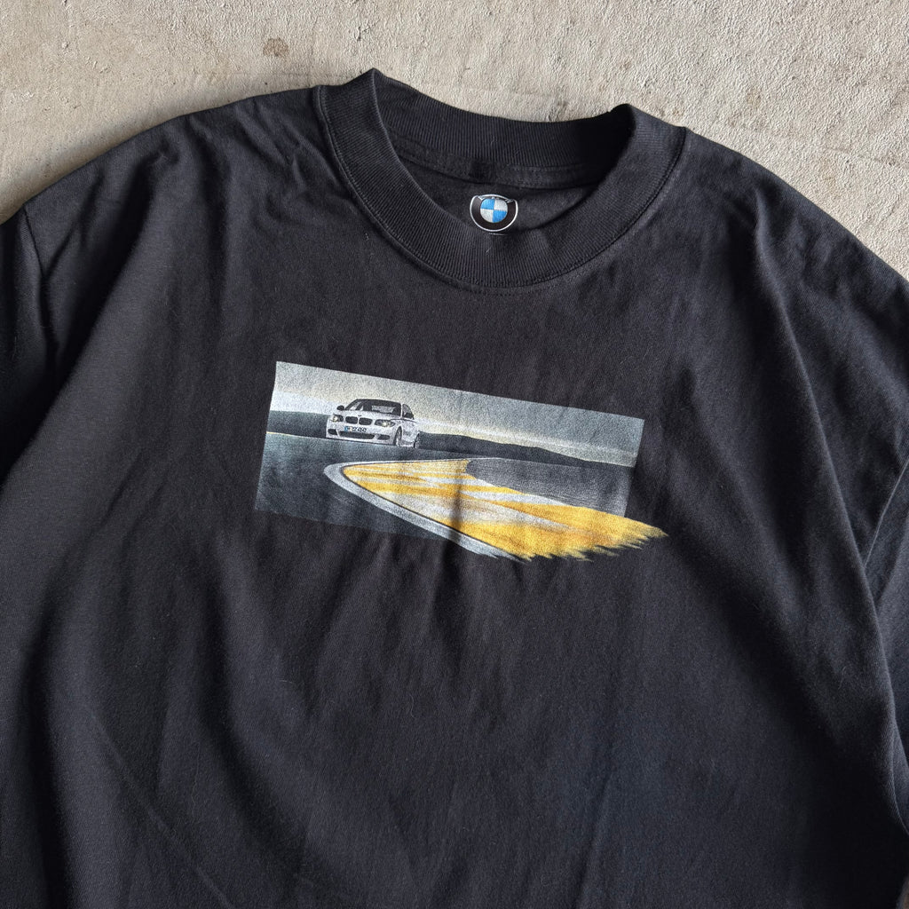 2000s BMW Performance Box Logo Black Longsleeve Shirt (L)