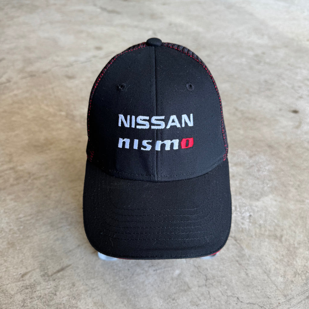 2000s Nissan Nismo Black Red Adjustable Mesh Trucker Hat