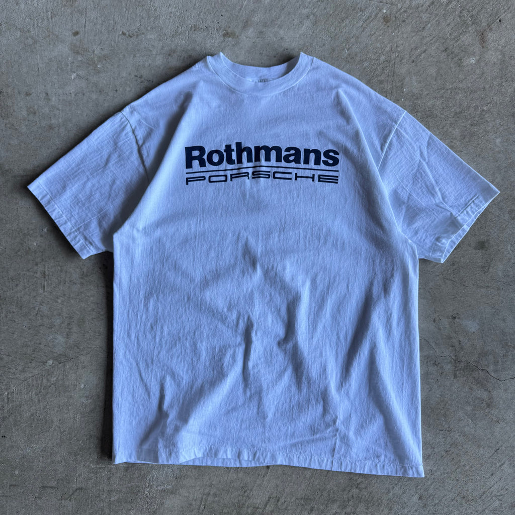 90s Porsche Rothmans Racing White T Shirt (XL)
