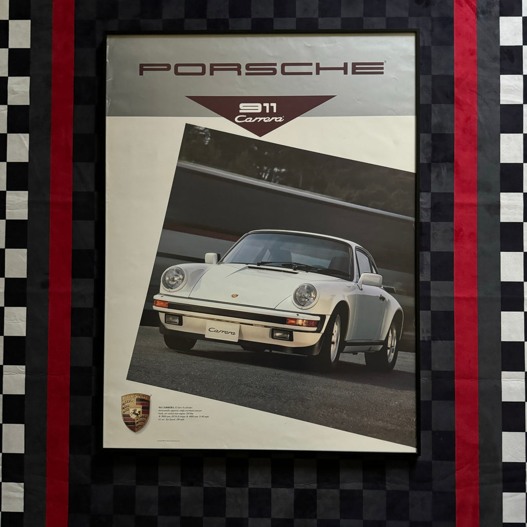 80s Porsche Dealership Showroom 911 Carrera Poster