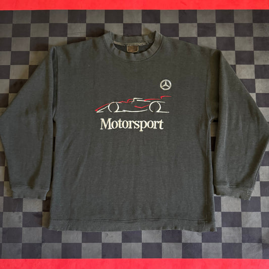 Mercedes-Benz Motorsport Formula 1 Black Pullover Sweater Size Large
