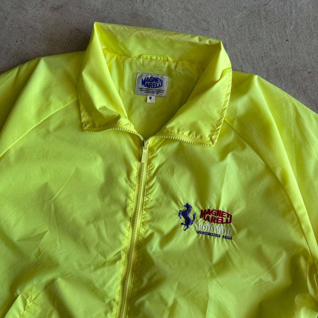 80s Ferrari Magnetti Merelli Green Windbreaker Jacket (M)
