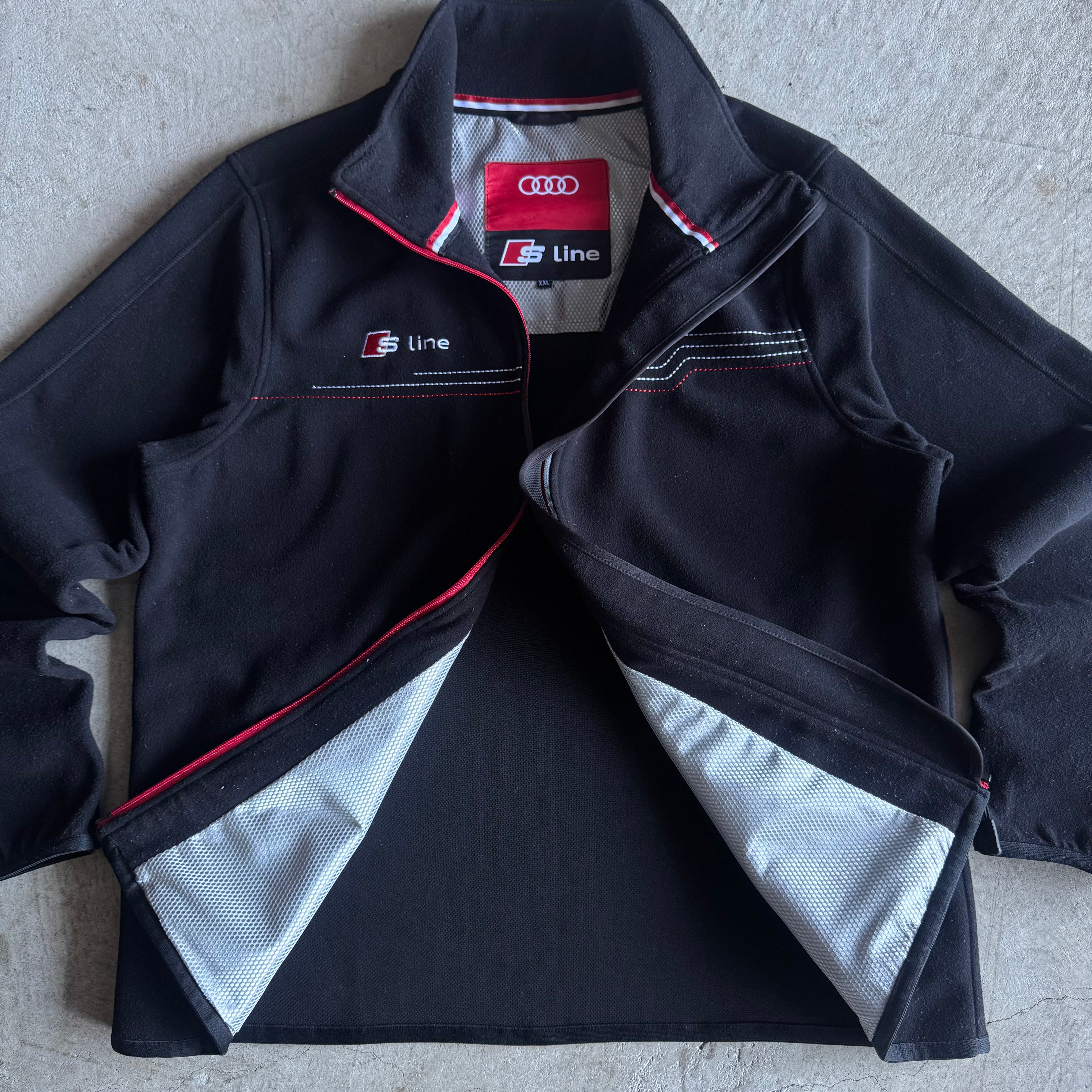 Audi Sport S-Line Black Fleece Jacket (XL)