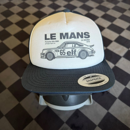 Le Mans Porsche 934 RSR Navy White Trucker Hat