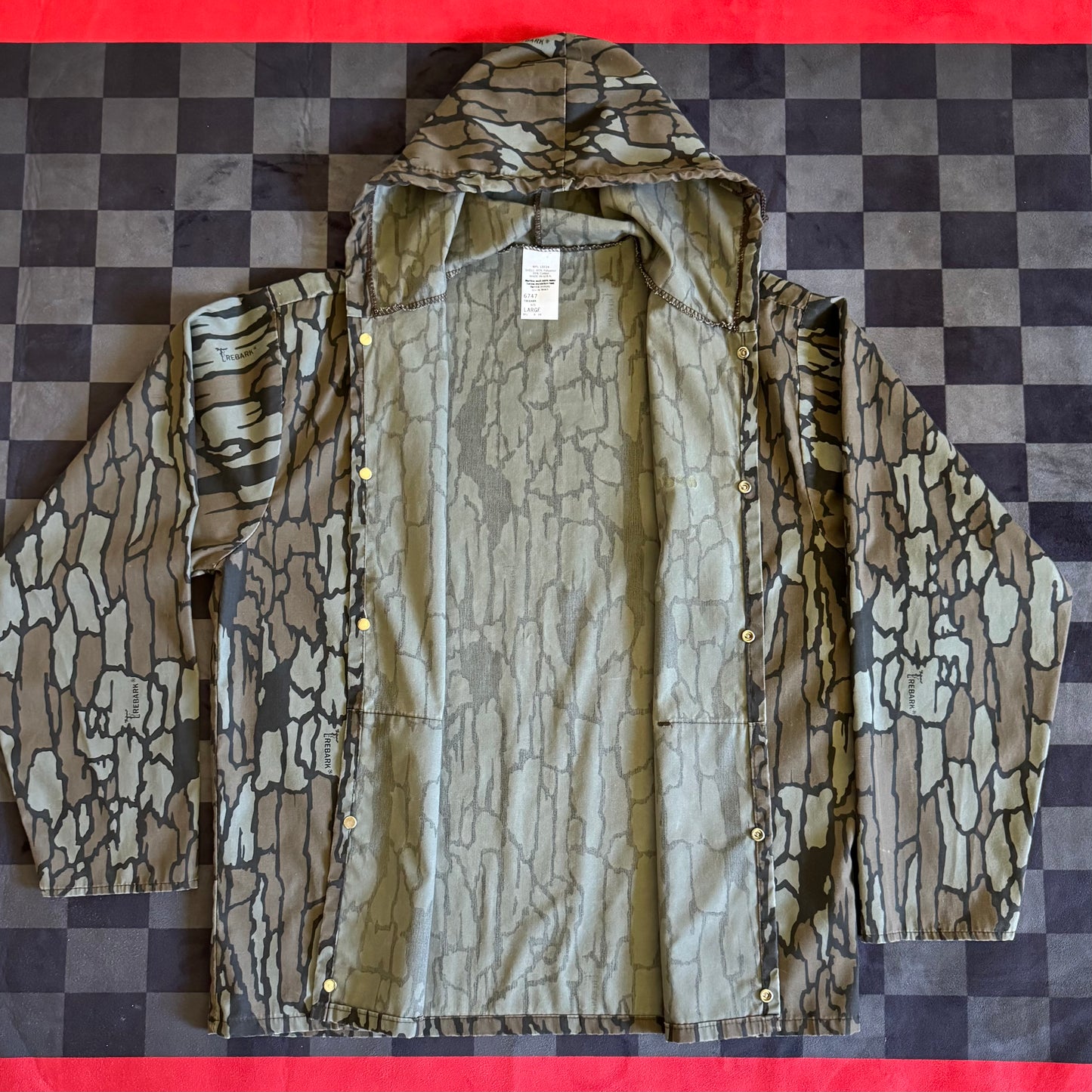 Goodyear Trebark Camo Hooded Jacket Large