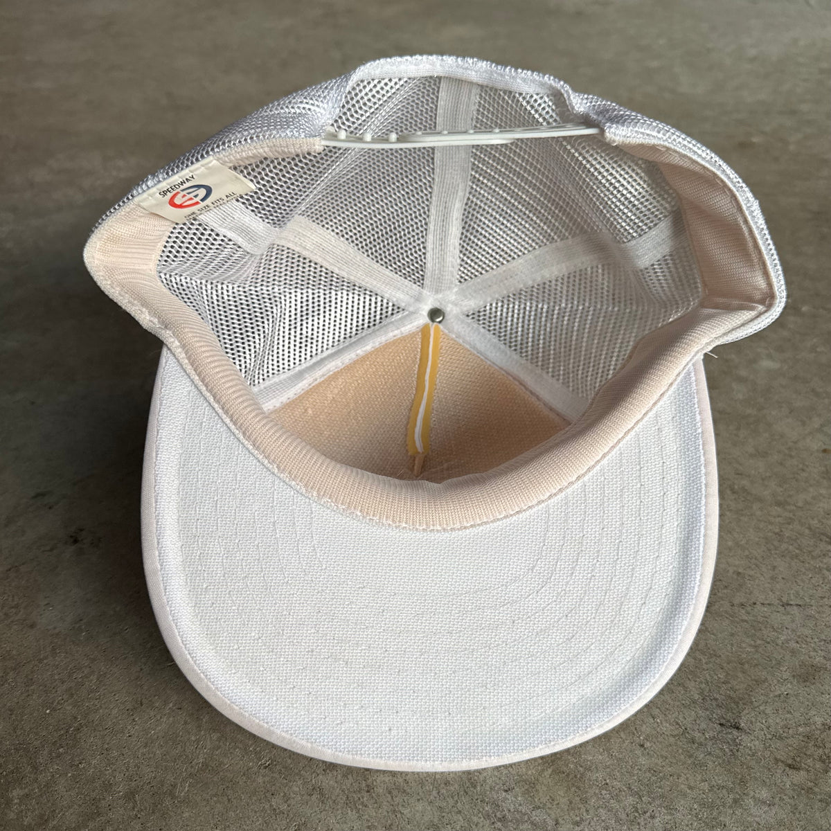 80s Porsche 911 White Mesh Adjustable Trucker Hat