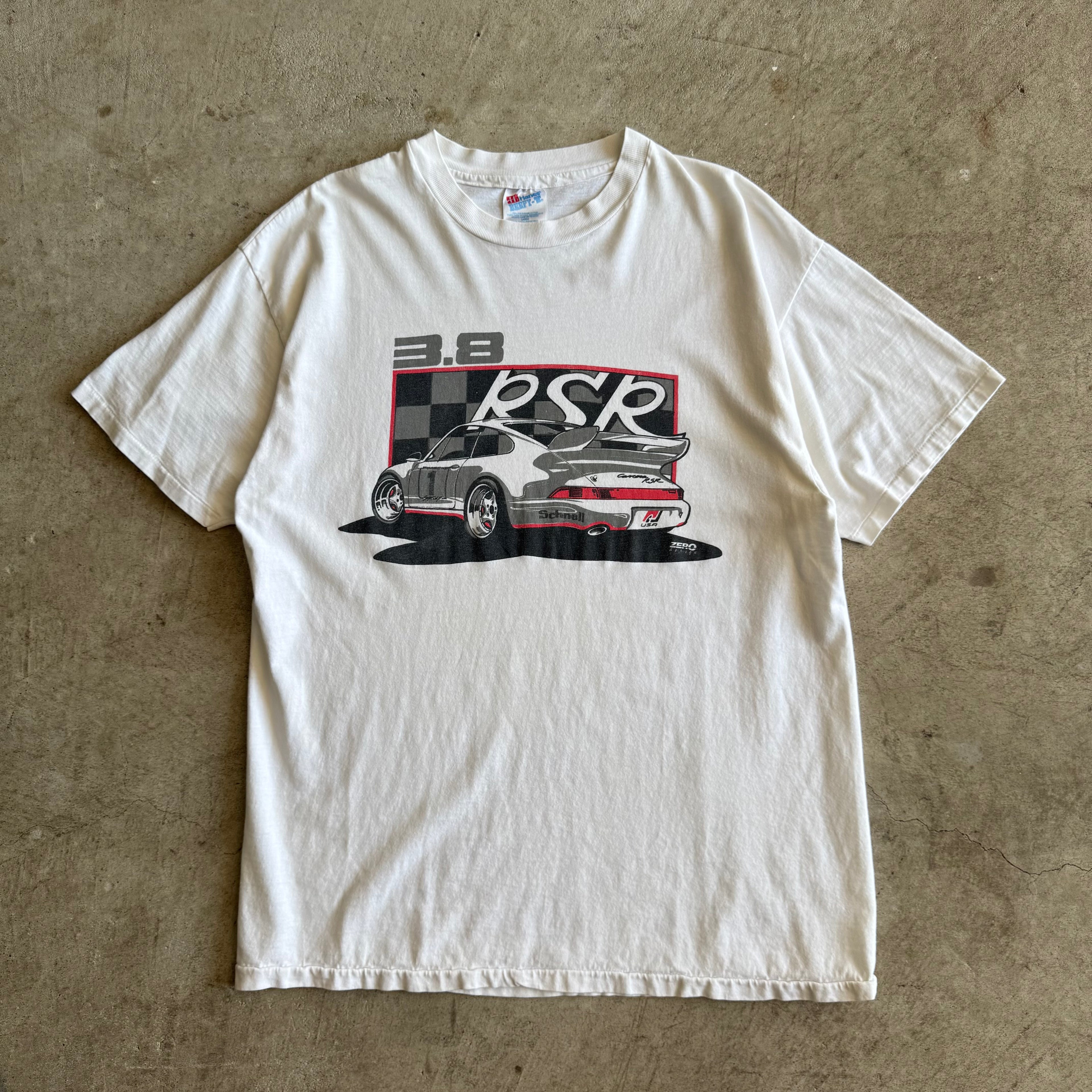 90s Porsche Carrera 3.8 RSR White T Shirt (L)