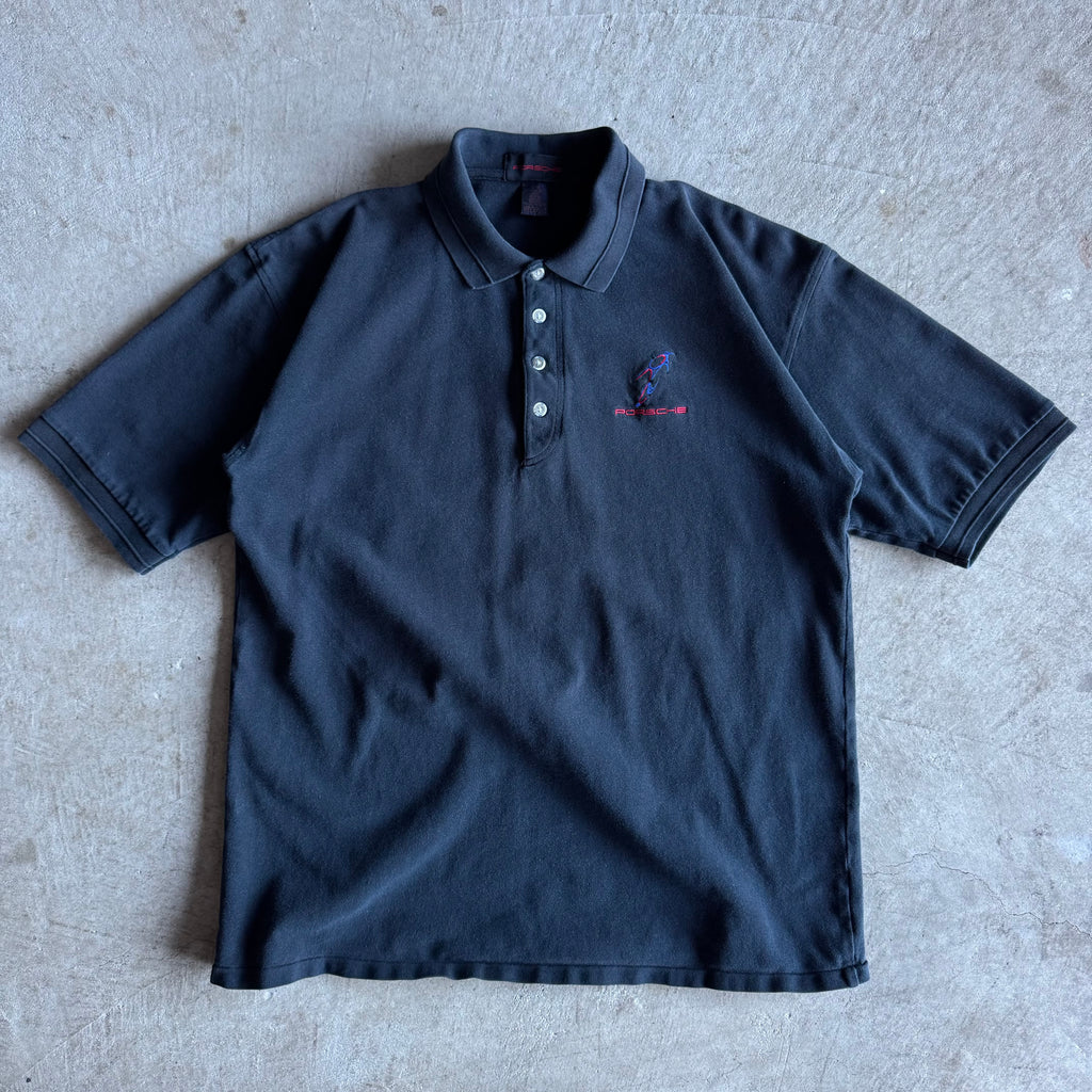 90s Porsche Selection GT1 Black Polo Shirt (L)