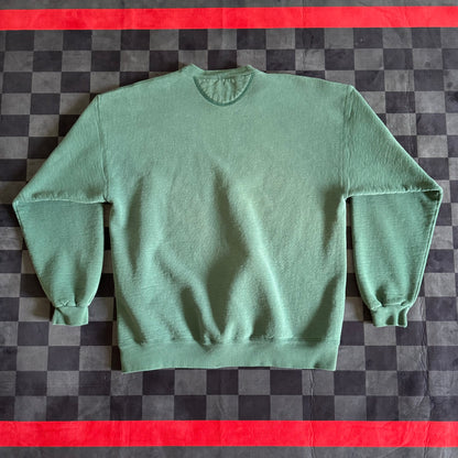 Ferrari Embroidered Green Crewneck Sweater XL