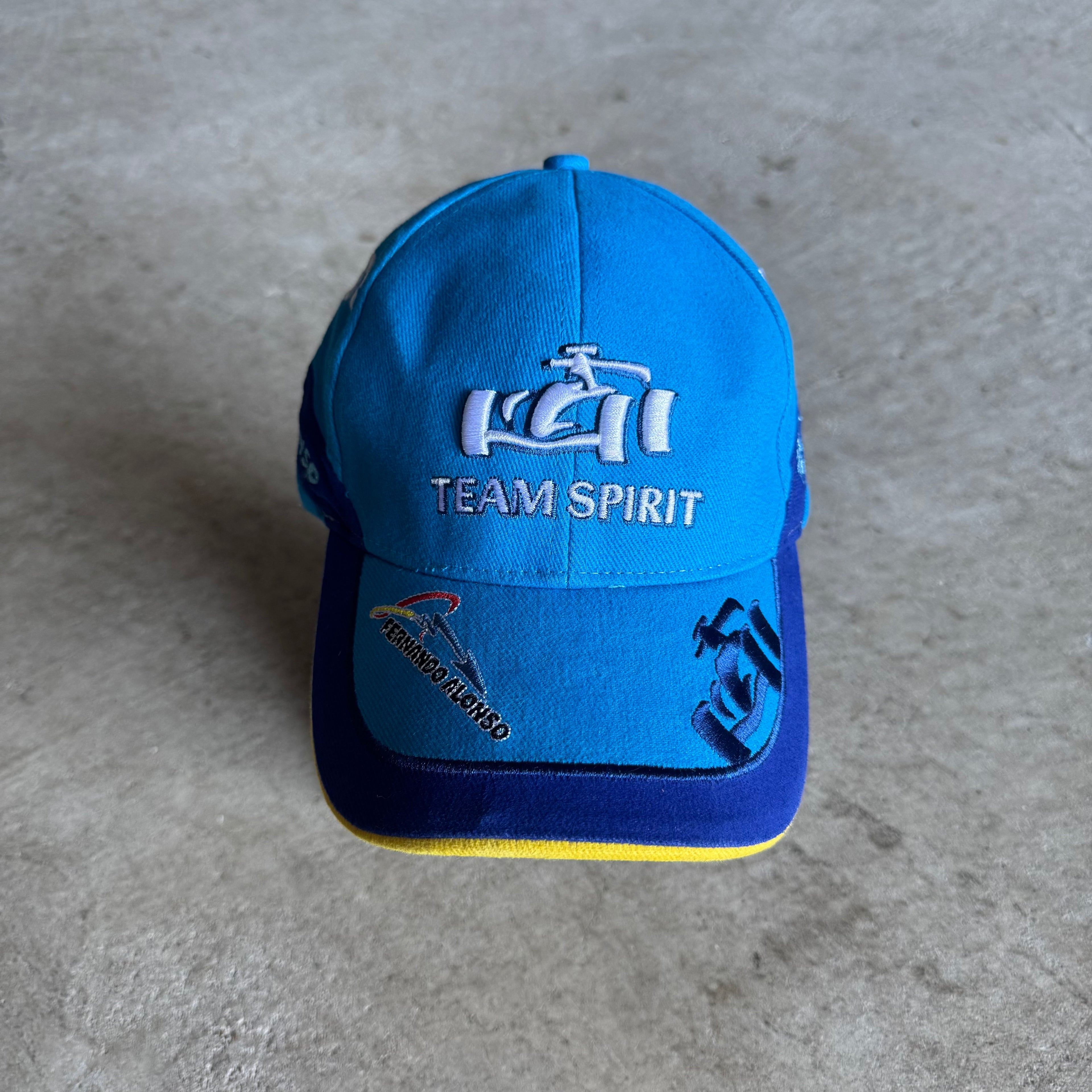 2000s Fernando Alonso F1 Team Spirit Blue Cap Hat