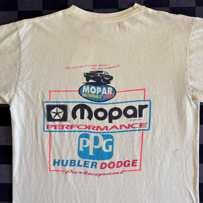 Vintage 1993 Mopar Nationals Indianapolis Raceway Yellow T Shirt Size Large