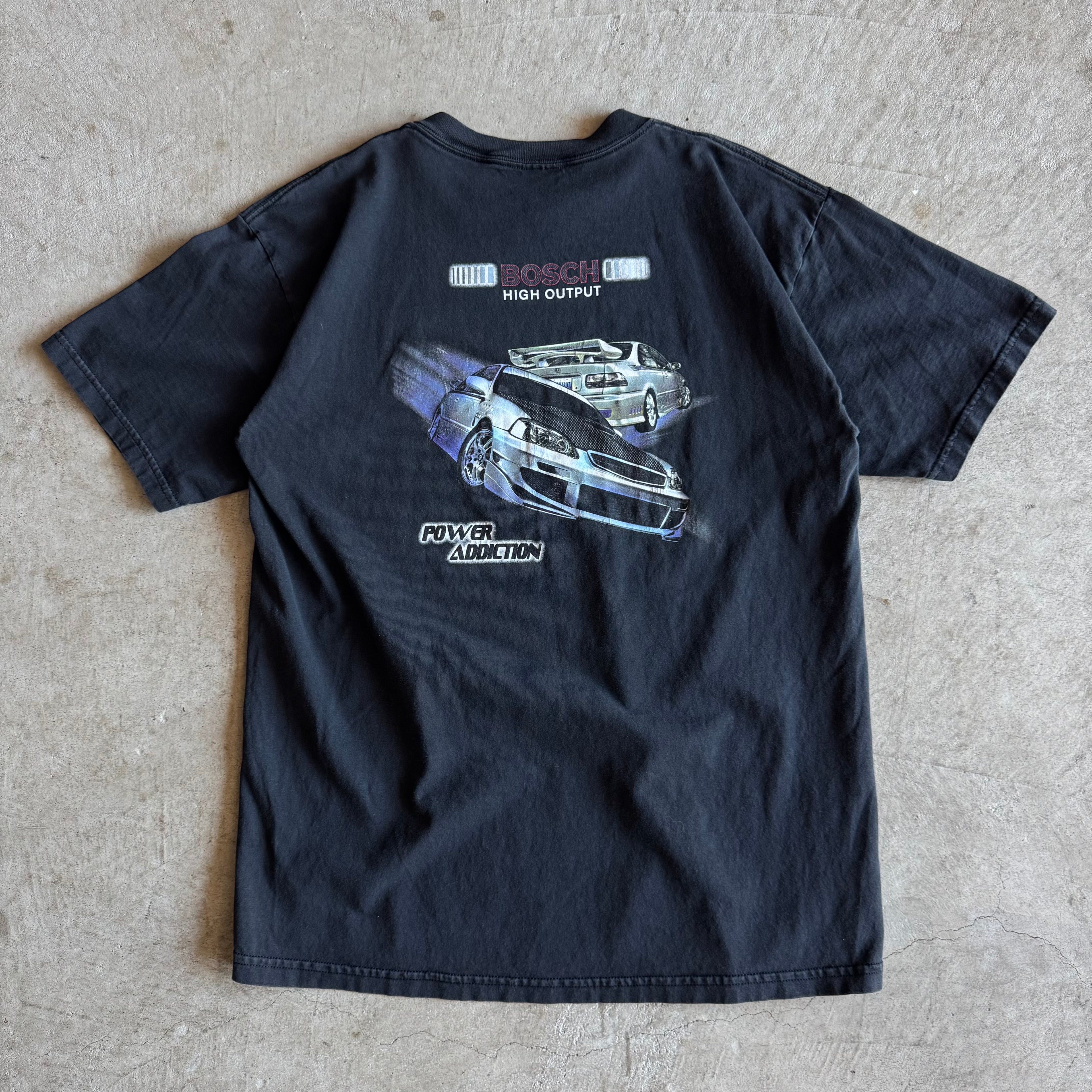 2000s Bosch Spark Plugs Honda Civic Tuner T Shirt (L)