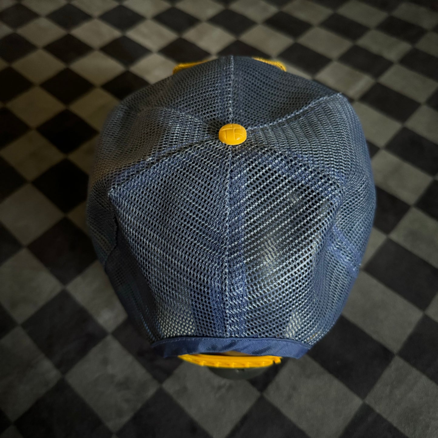 Vintage Michelin Tires Man Blue/Yellow Trucker Hat
