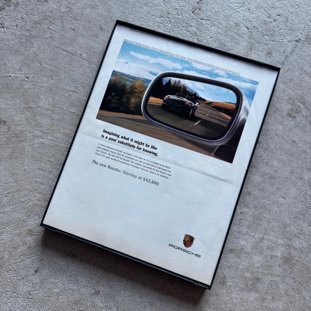 2005 Porsche Imagining What it Might Be Like Framed Advertisement
