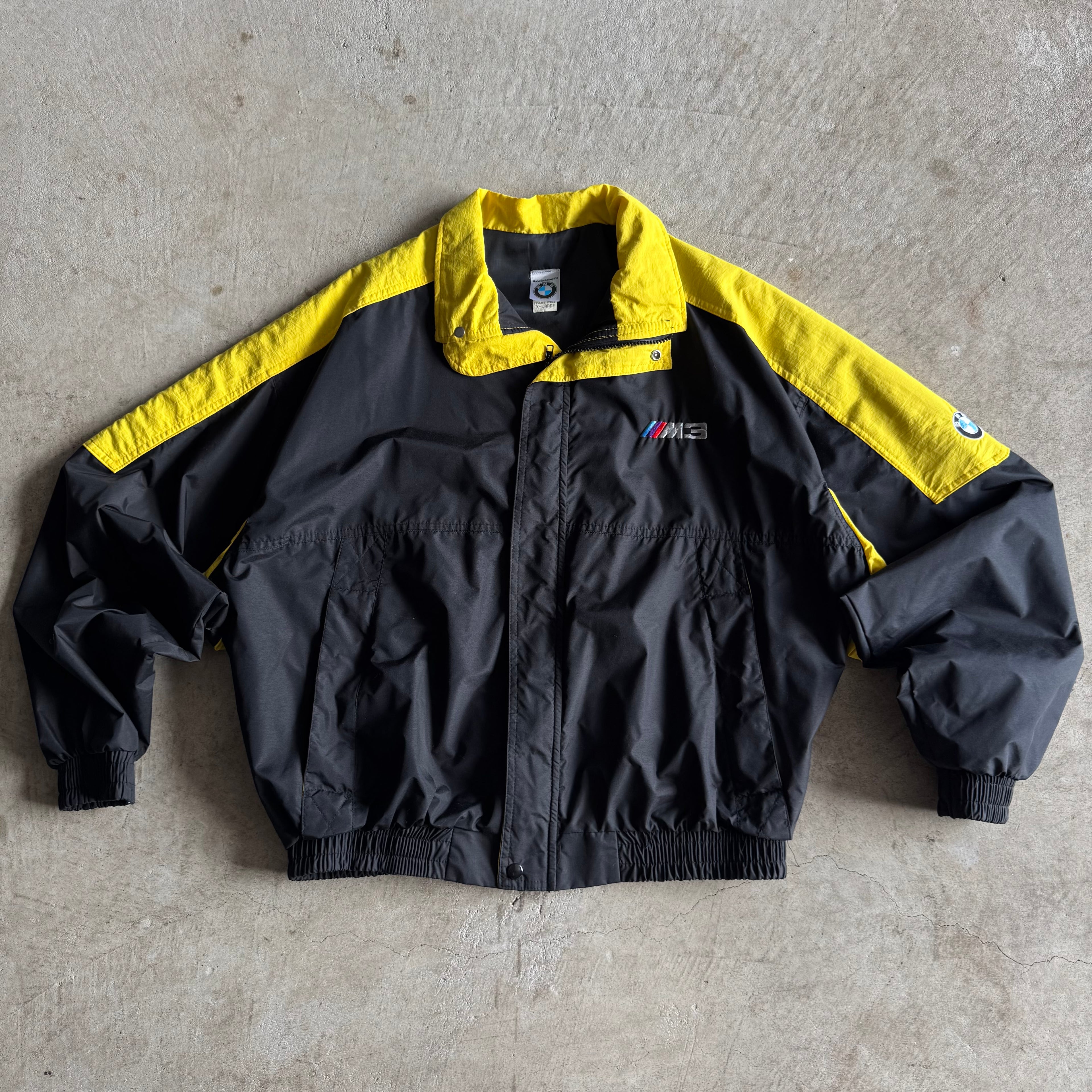 90s BMW M3 Motorsport Black Dakar Yellow Jacket (XL)