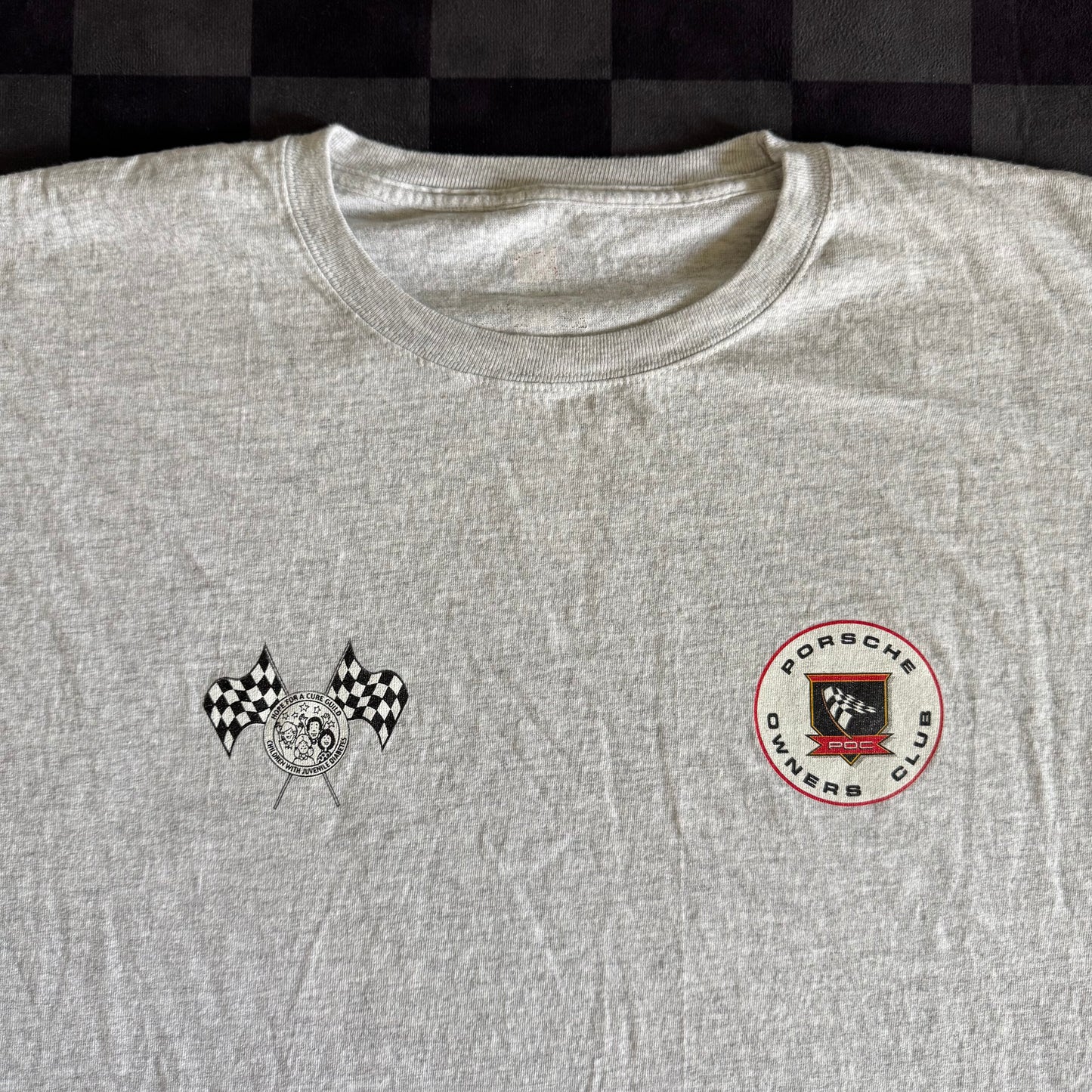 2012 Porsche Owners Club Laguna Seca Charity Event Gray T Shirt XXL