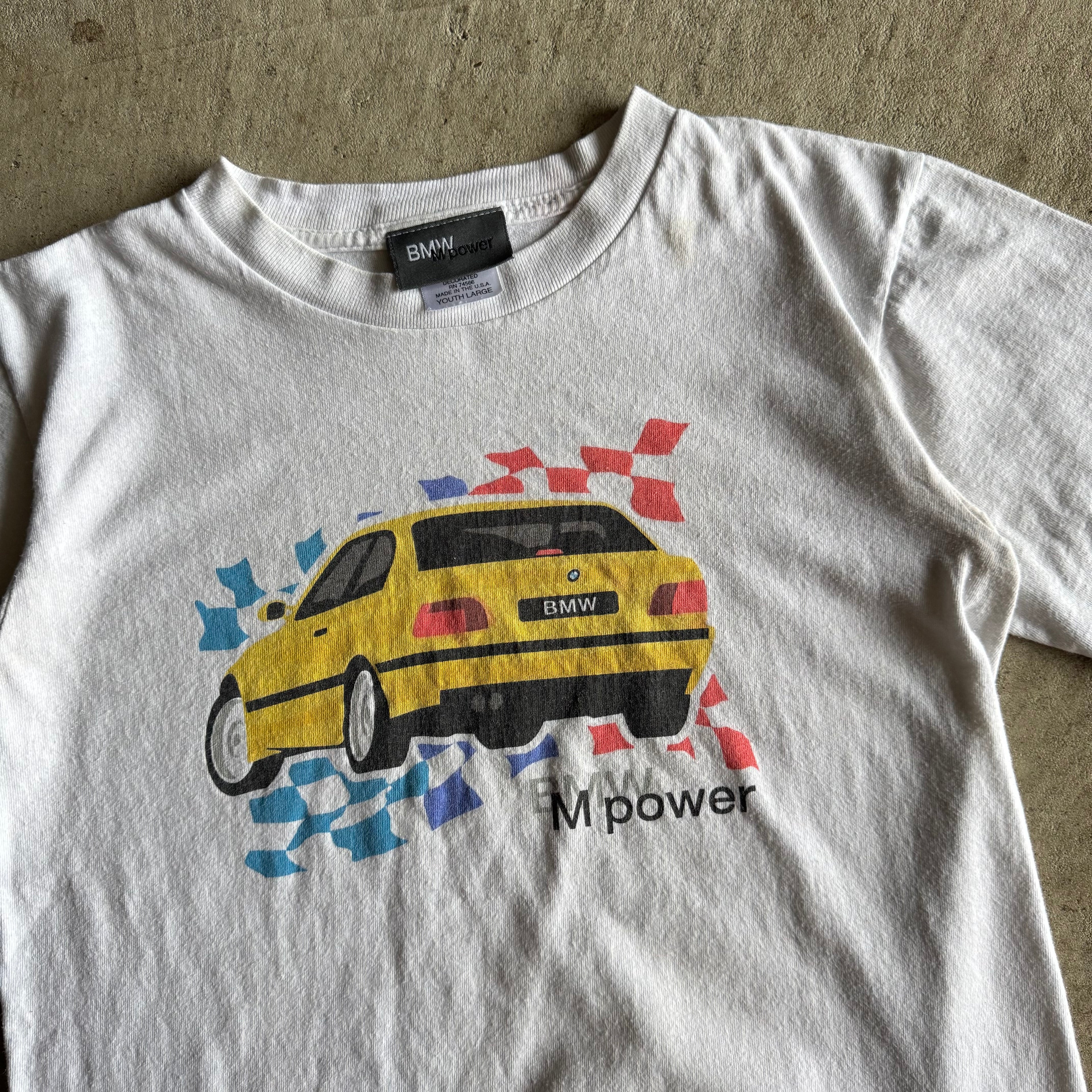 BMW Lifestyle E36 M3 White T Shirt (Youth L)