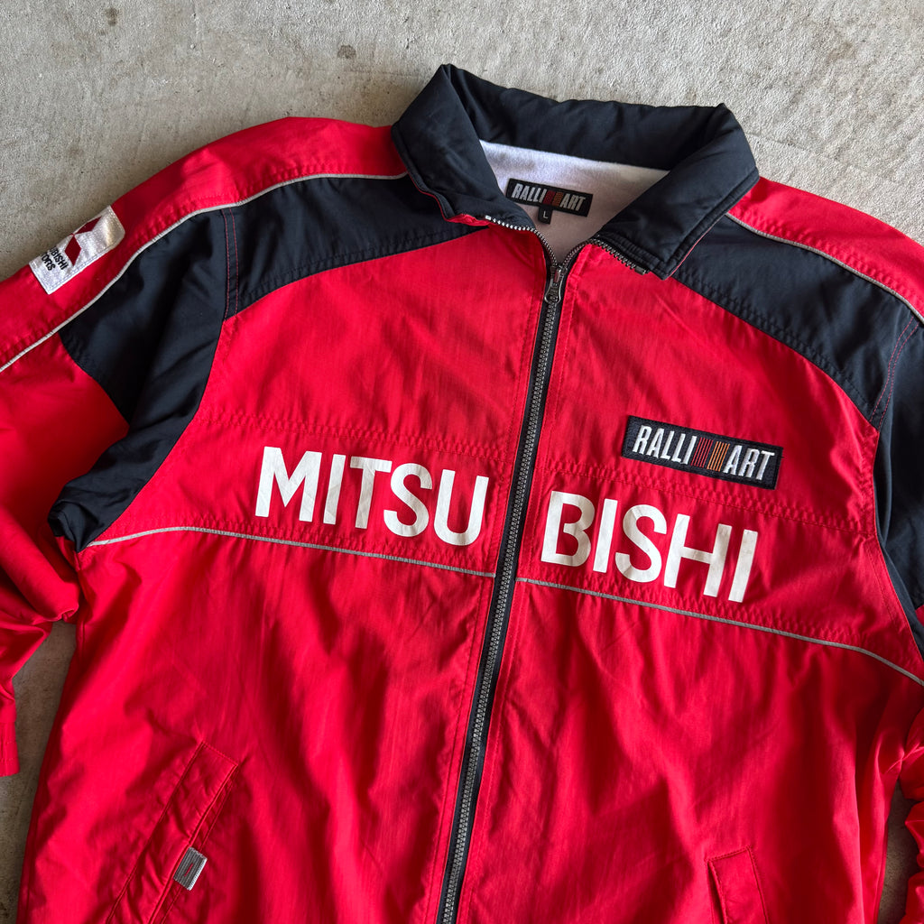 90s Mitsubishi Ralliart Rally Racing Red Jacket (XL)