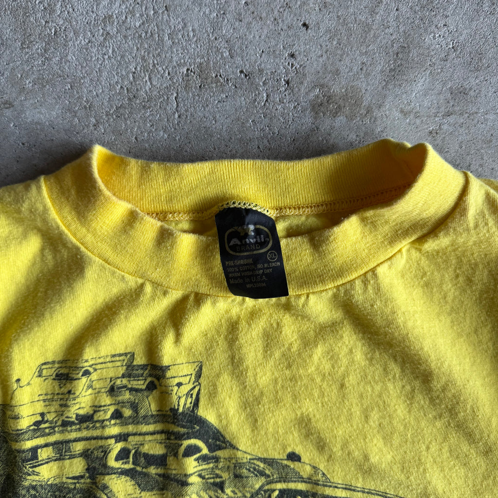80s Porsche Generation of Excellence Yellow T Shirt (XL)
