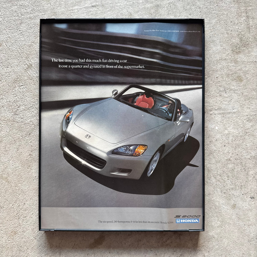 2000s Honda S200 Framed Advertisement