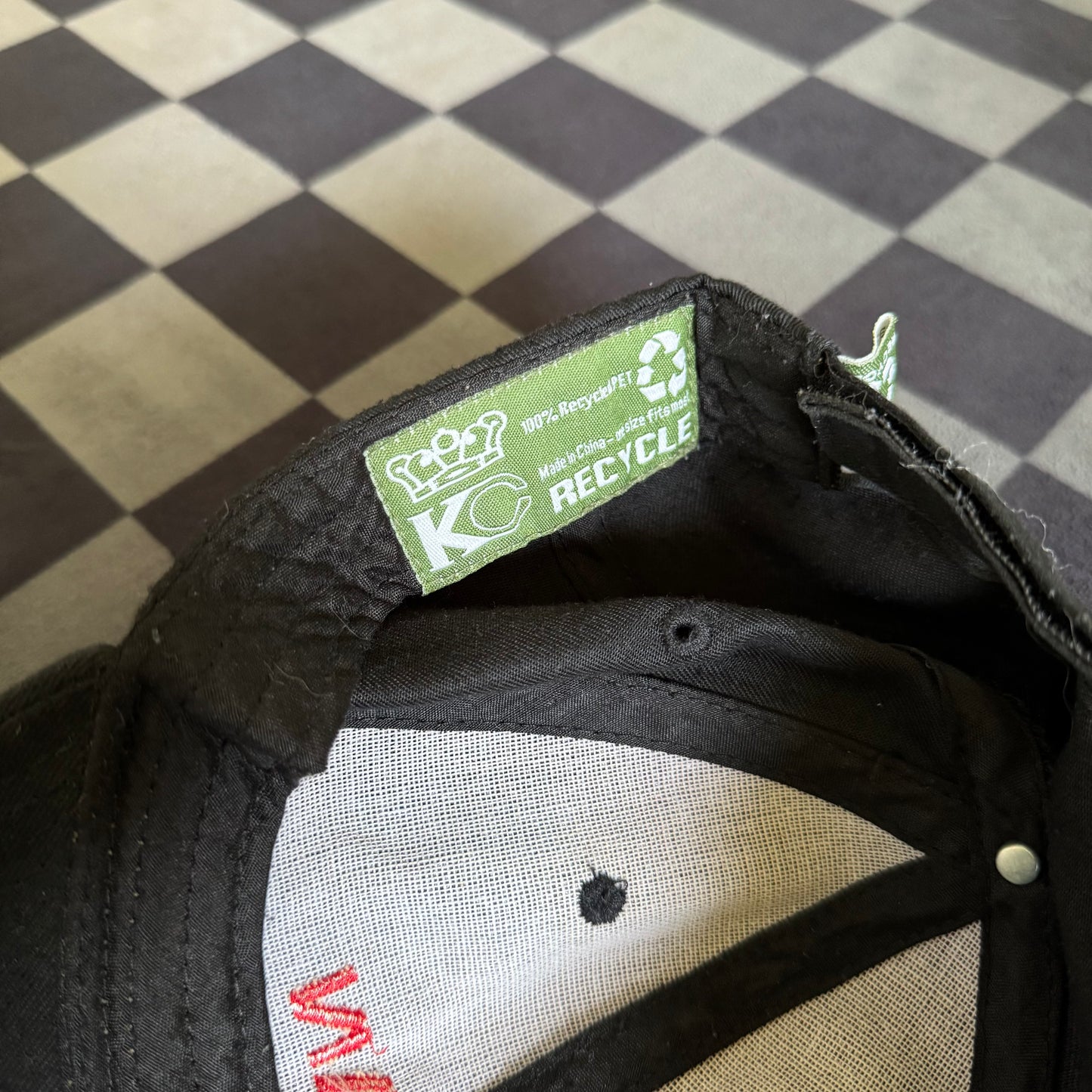 Vintage Nissan Black Strapback Hat Cap