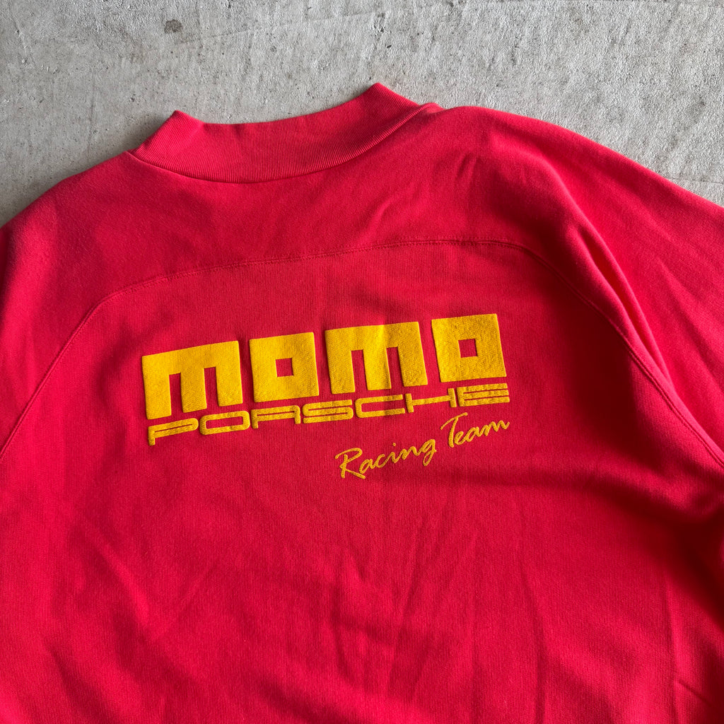 80s Porsche MOMO Racing Team Red Crewneck Sweater (M)