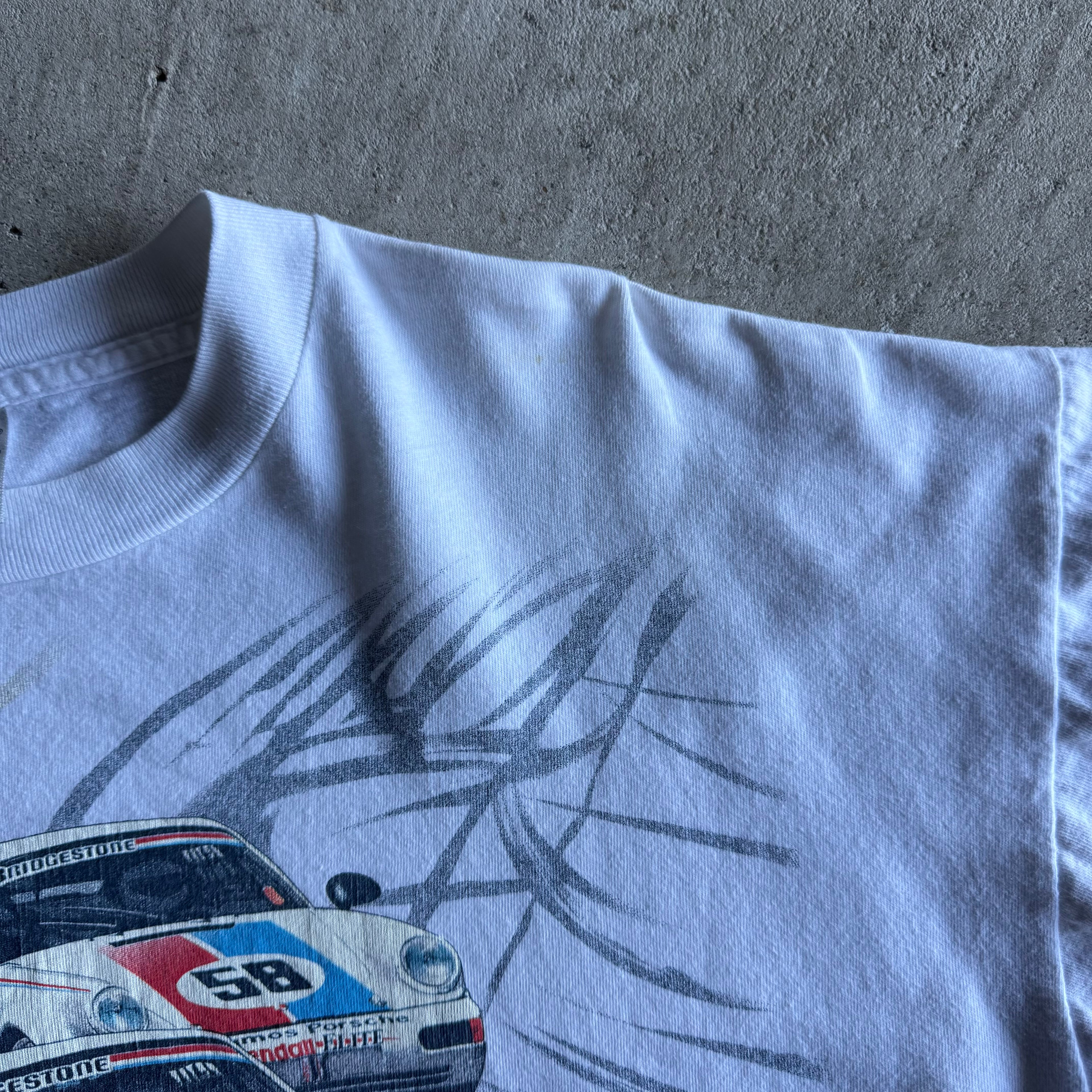 90s Brumos Racing IMSA Champions White T Shirt (XXL)