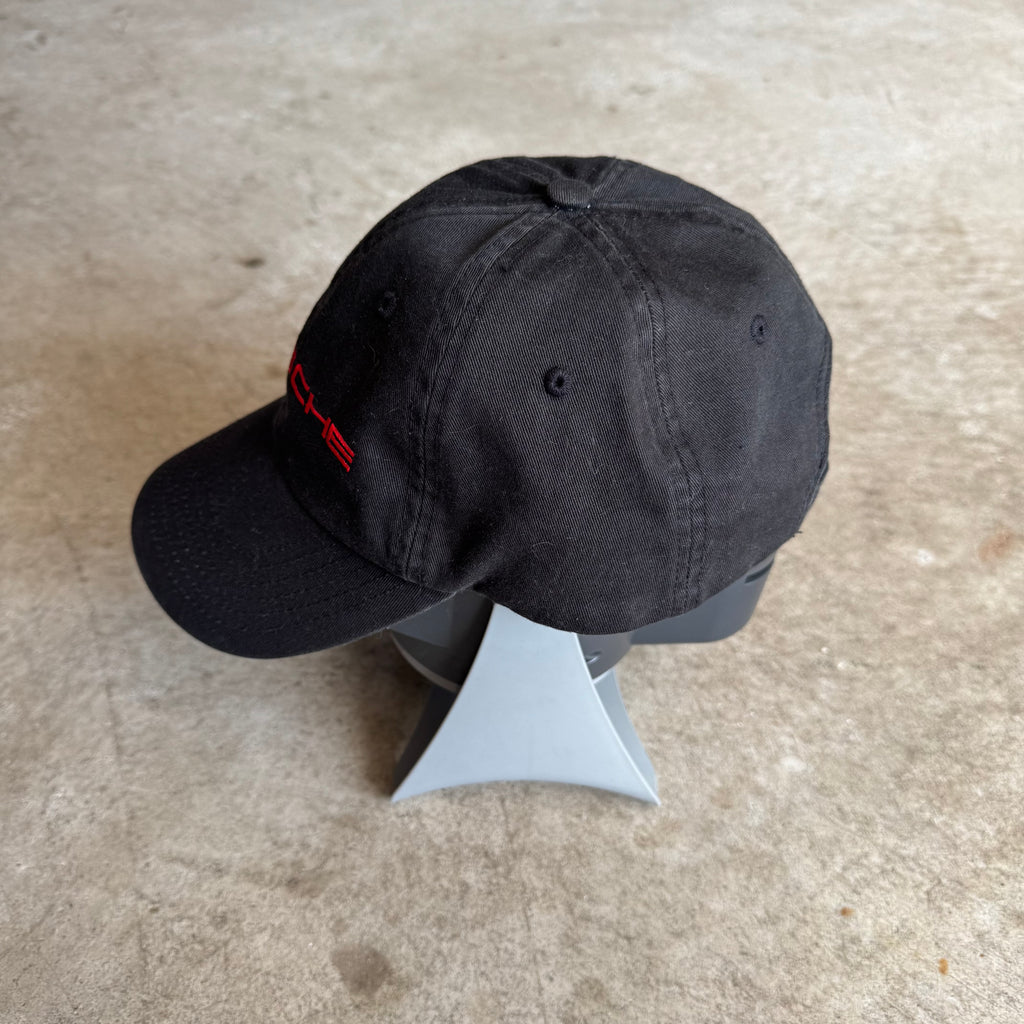 90s Porsche Selection Embroidered Black Strapback Hat