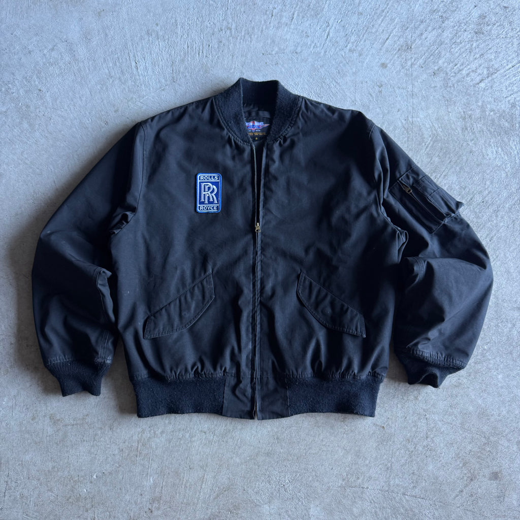 90s Rolls Royce Bomber Jacket (XL)