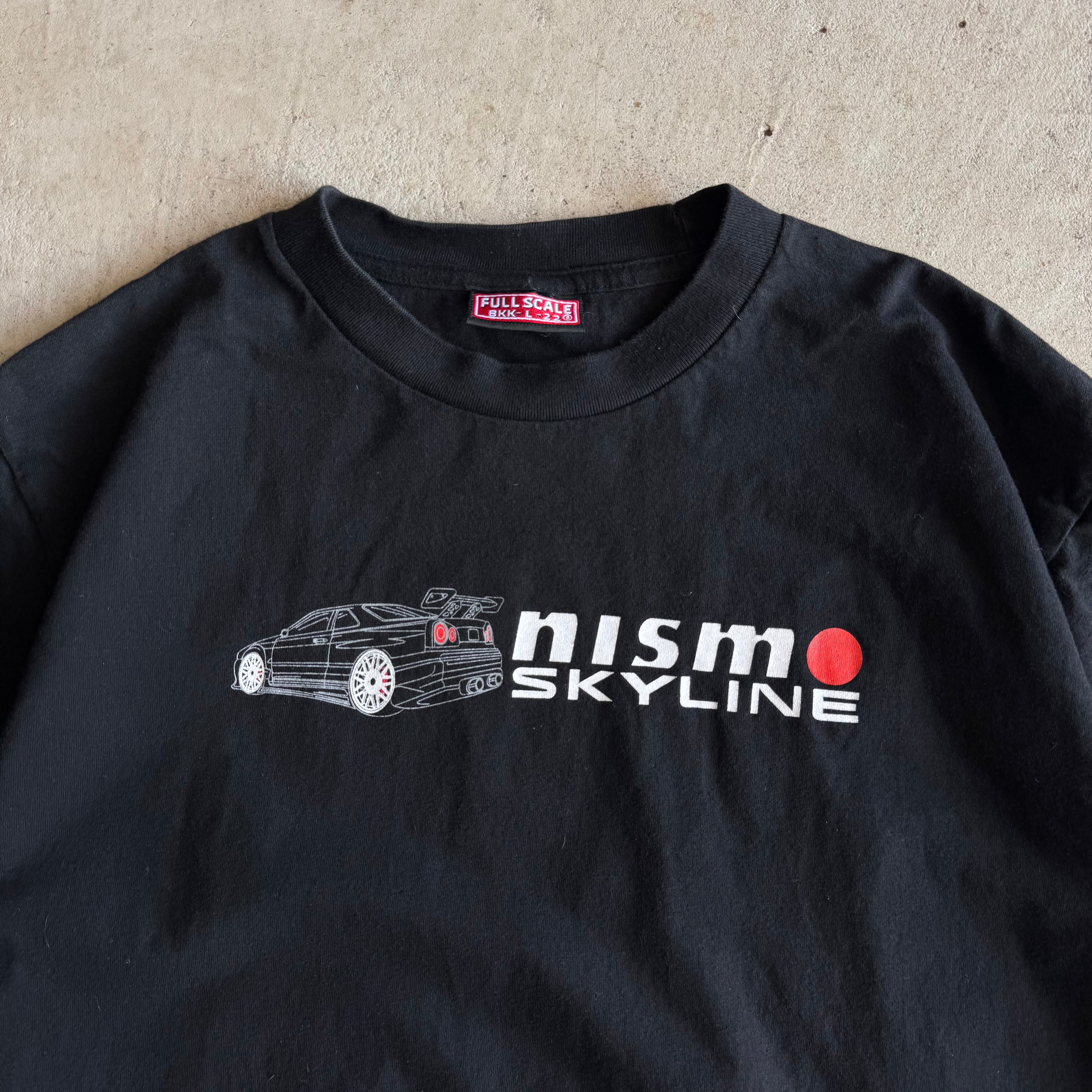 90s Nismo Nissan Skyline GT-R R34 Black T Shirt (L)