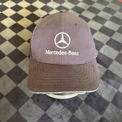 Vintage Mercedes Benz Navy Strapback Hat Cap