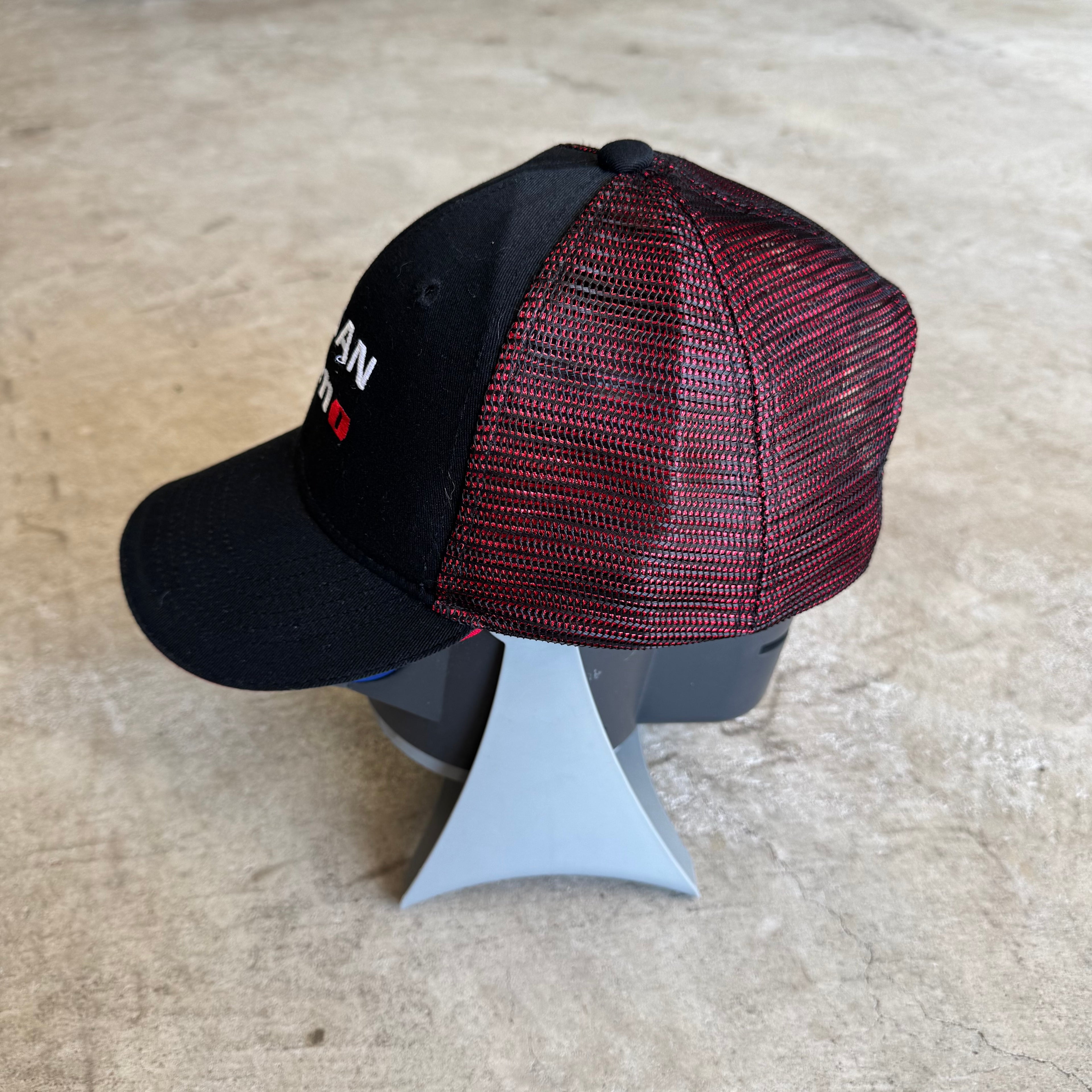 2000s Nissan Nismo Black Red Adjustable Mesh Trucker Hat