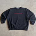 90s Porsche Selection Patch Black Distressed Crewneck Sweater (XL)