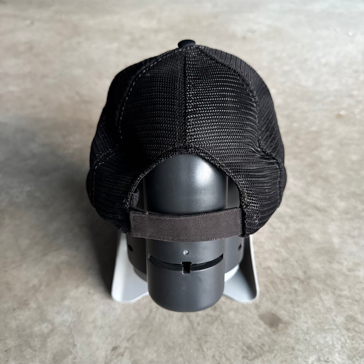 80s Porsche Crest Patch Black Mesh Adjustable Trucker Hat