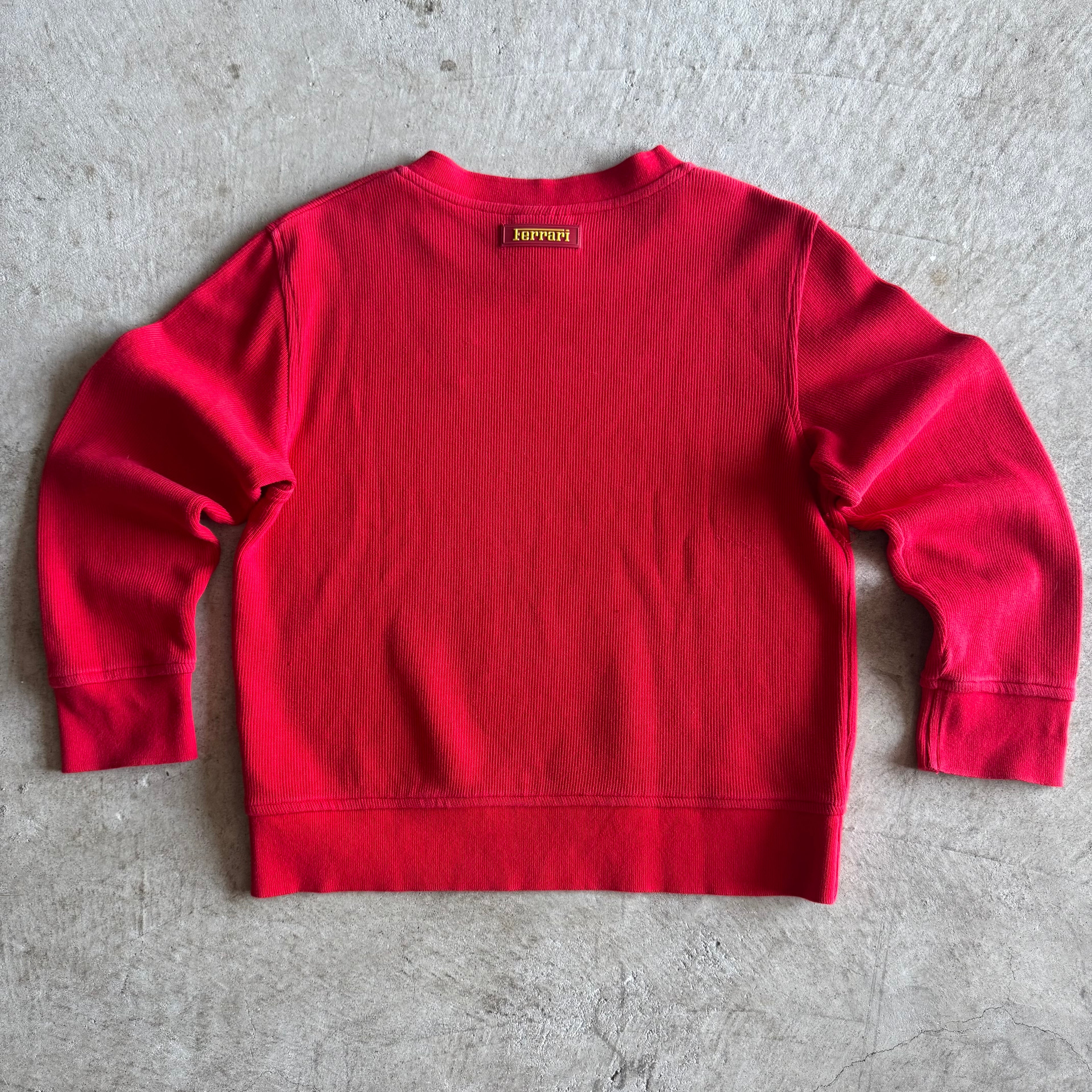 Vintage 90s Ferrari Red Sweater Size Large XL