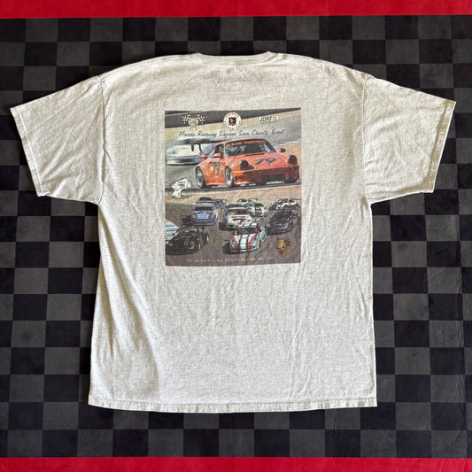 2012 Porsche Owners Club Laguna Seca Charity Event Gray T Shirt XXL