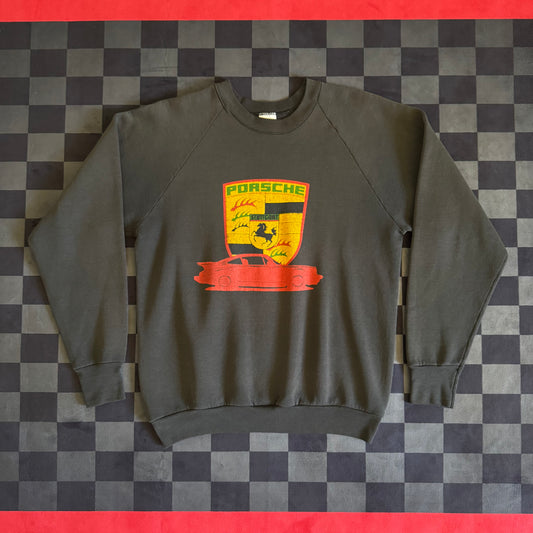 Vintage 80s 911 Porsche 930 Pullover Sweater Size Large