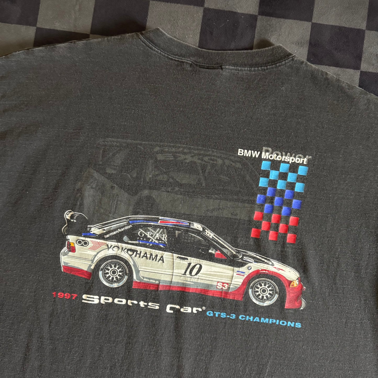 Vintage 1997 BMW M3 GTS Champions Black T Shirt XL