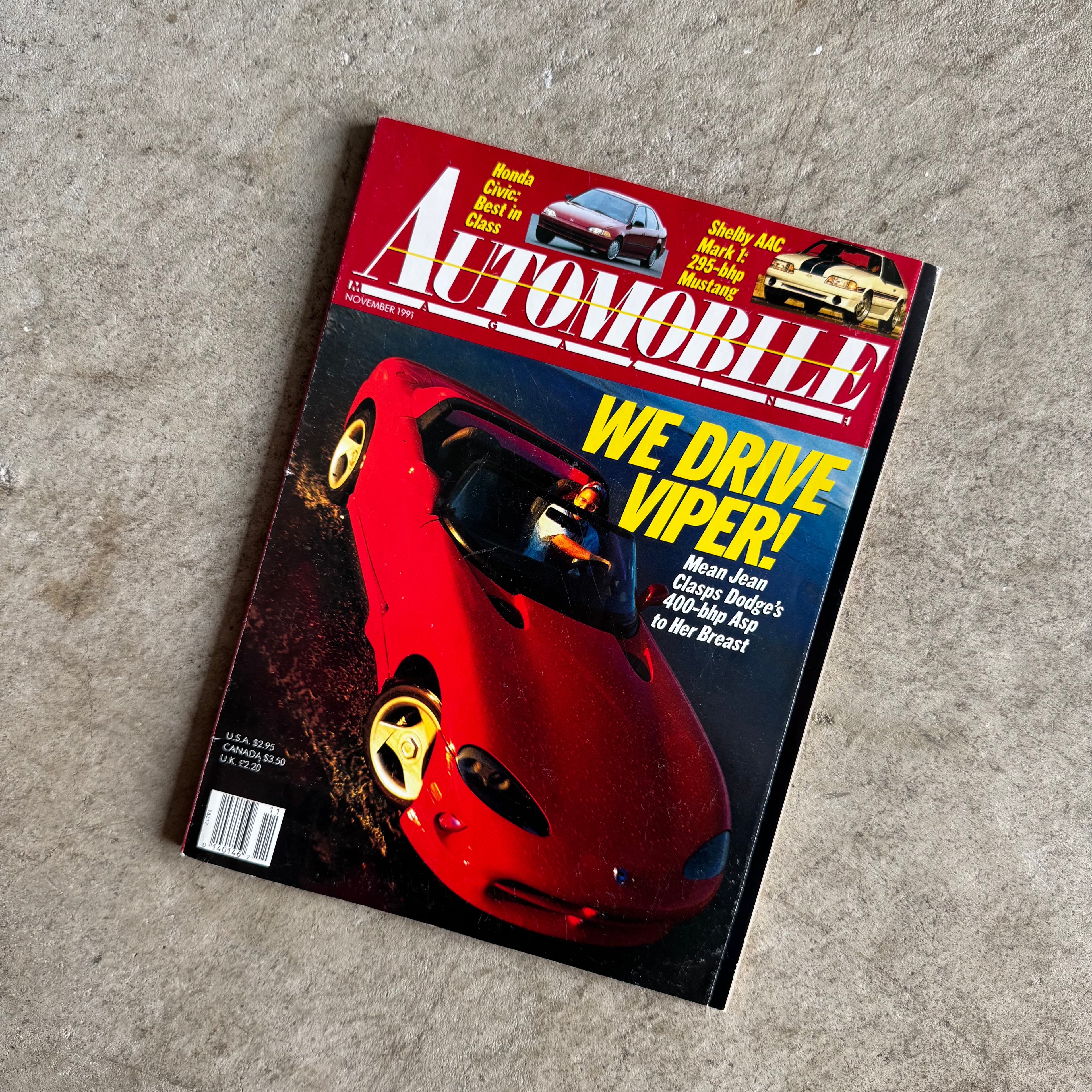 Automobile Magazine November 1991 Volume 6 No. 8