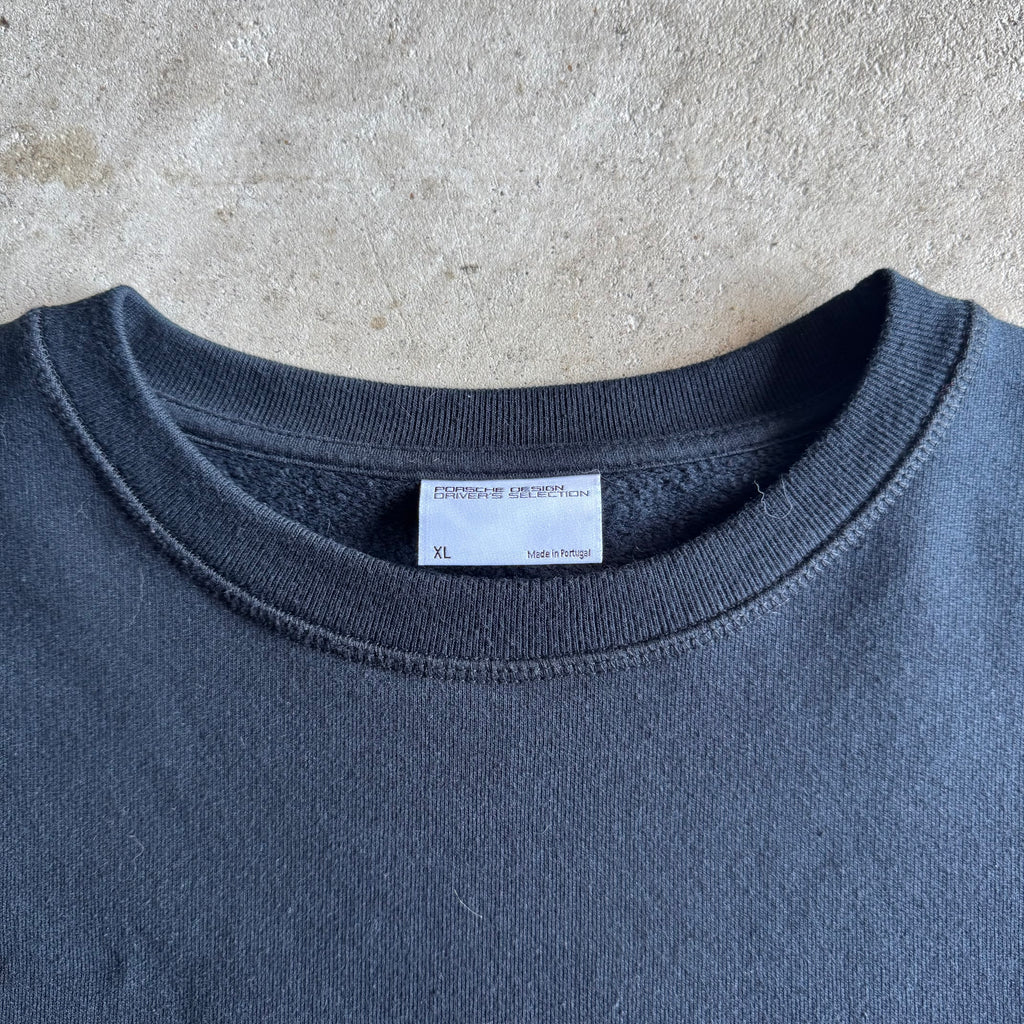2000s Porsche Selection RS Spyder Embroidered Black Crewneck Sweater (XL)