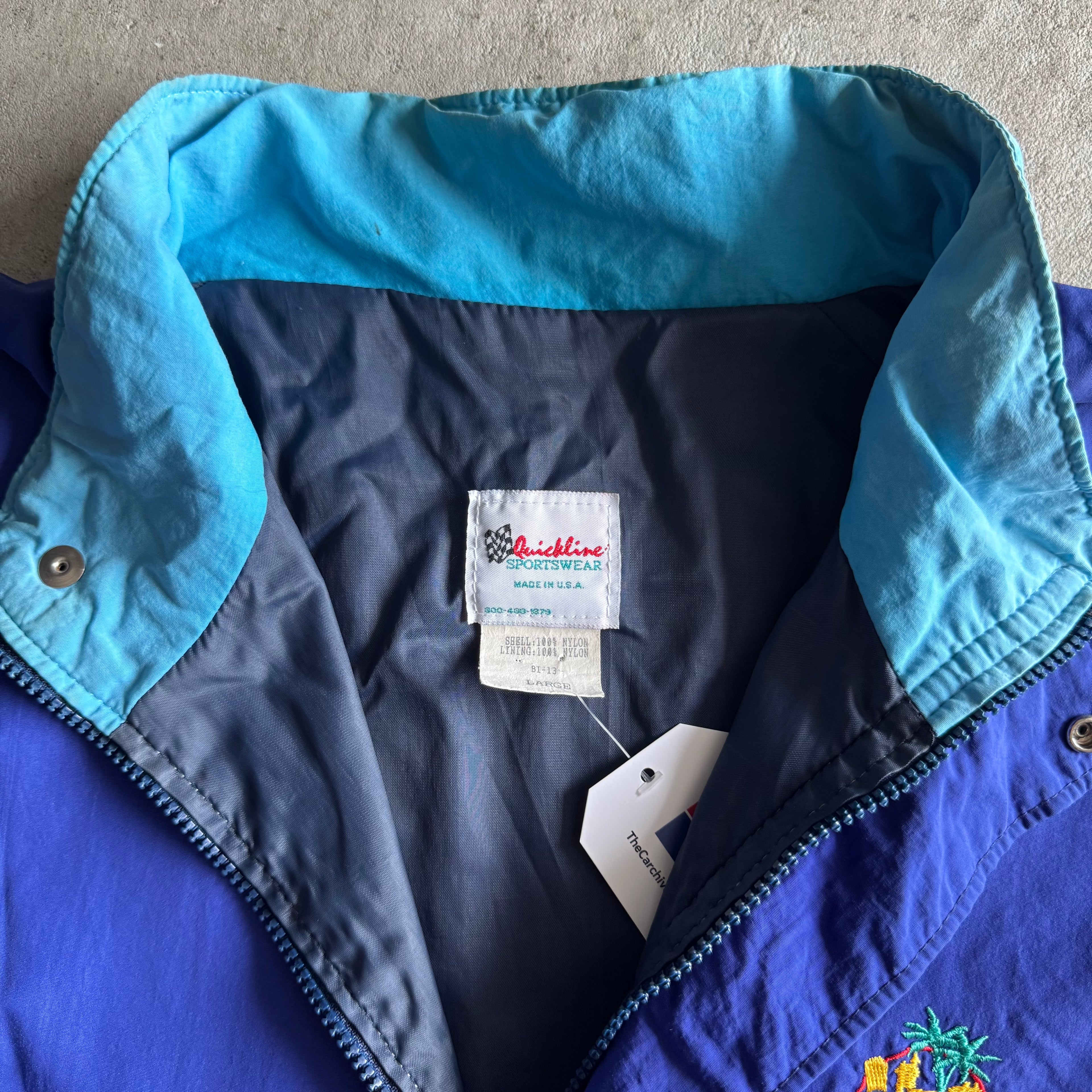Vintage 1999 Toyota Grand Prix of Long Beach CART Blue Jacket Size Large
