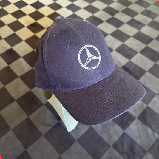 Vintage Mercedes Benz Star Navy Hat Cap