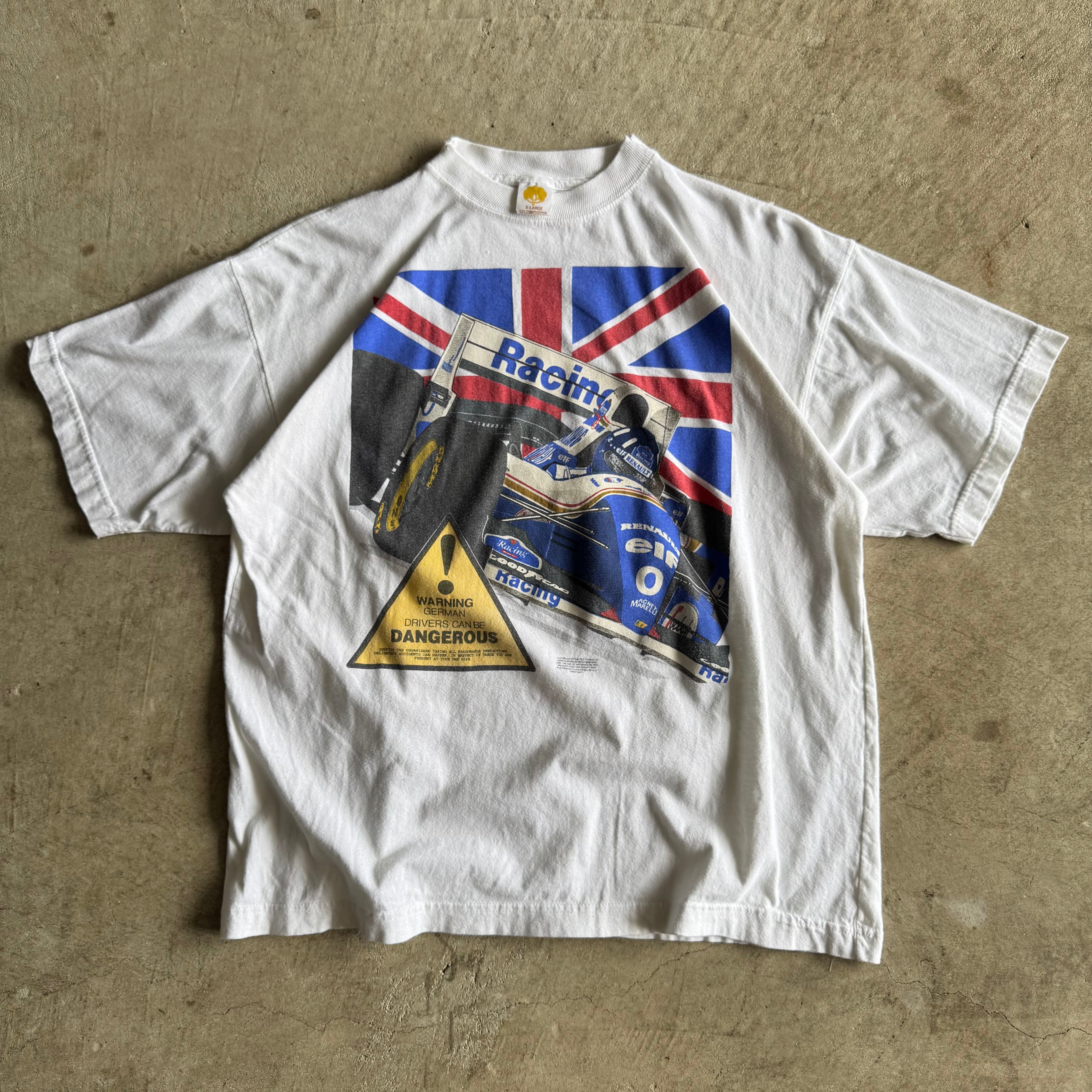 Vintage 90s Rothmans Renault Formula 1 Racing White T Shirt Size XL