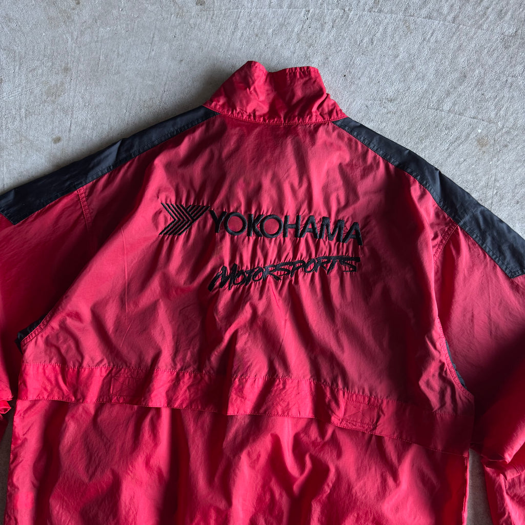 90s Yokohama Motorsports Red Black Jacket (L)