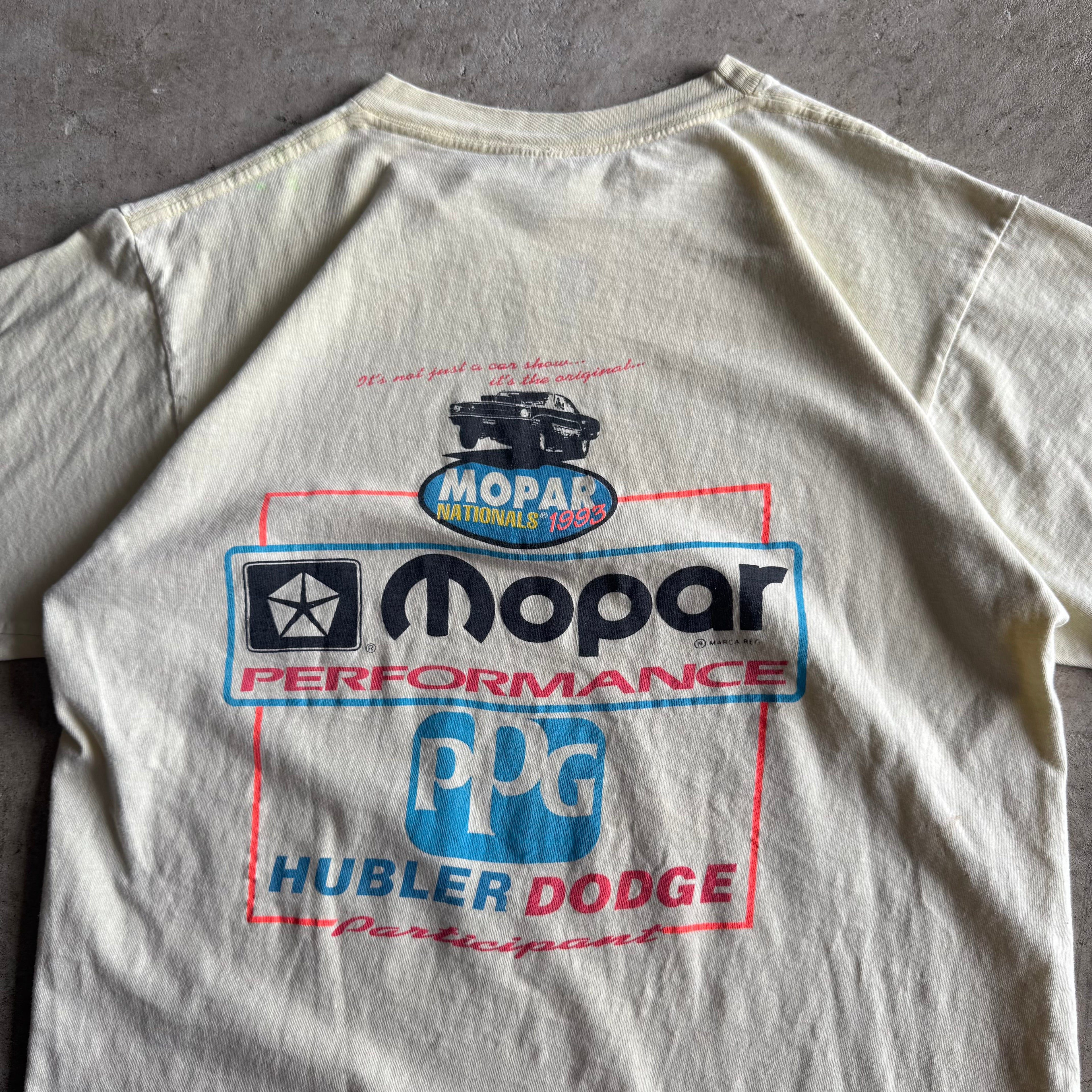 1993 Mopar Nationals Indianapolis Raceway Yellow T Shirt (L)