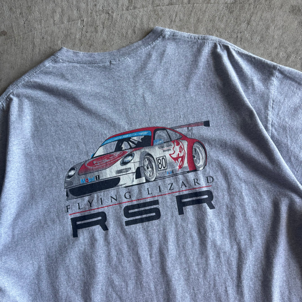 2000s Porsche Flying Lizard RSR Grey T Shirt (XXL)
