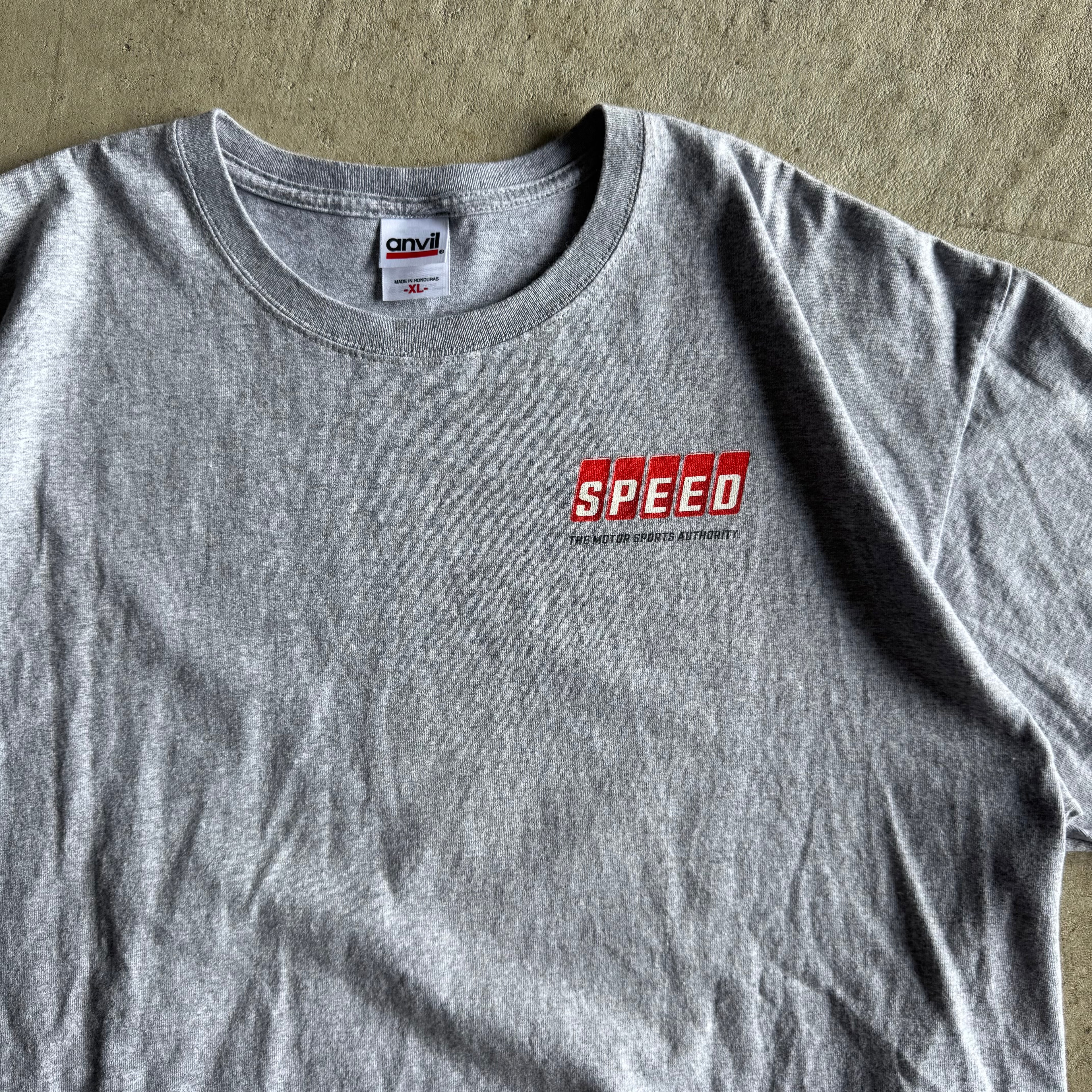 90s Speed Channel Motorsports Authority Grey T Shirt (XL)