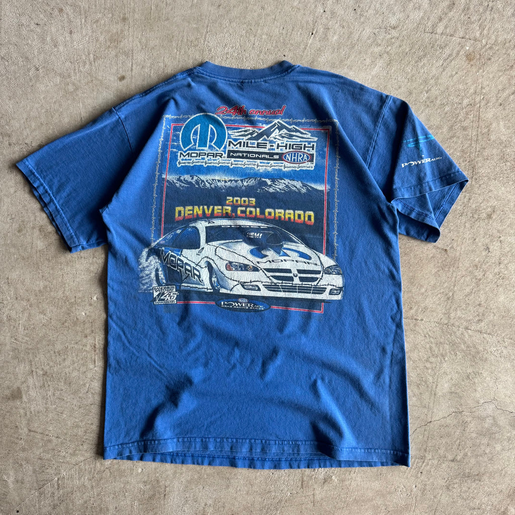 2003 Mopar Nationals Mile High Denver Blue T Shirt (M)